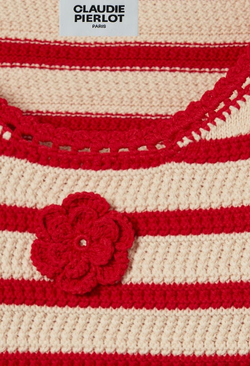 Striped Crochet Top