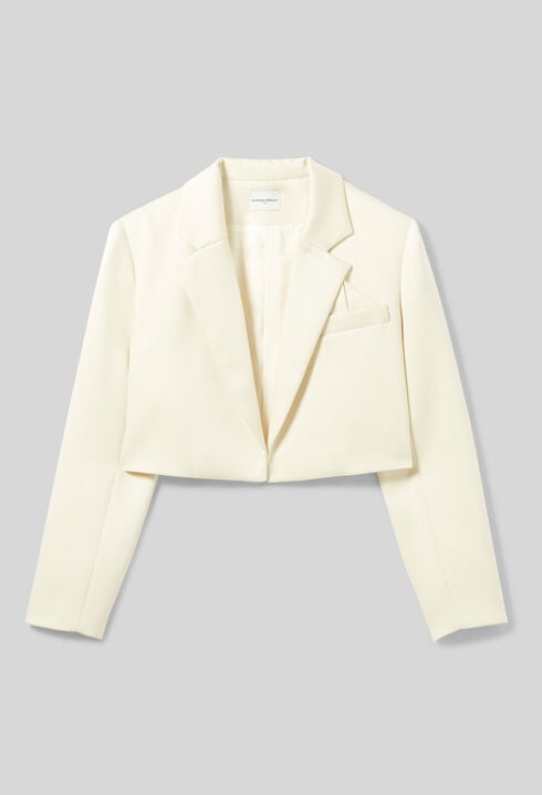 Tailored satin jacket