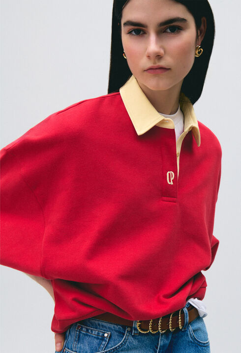 Oversized cotton sweatshirt