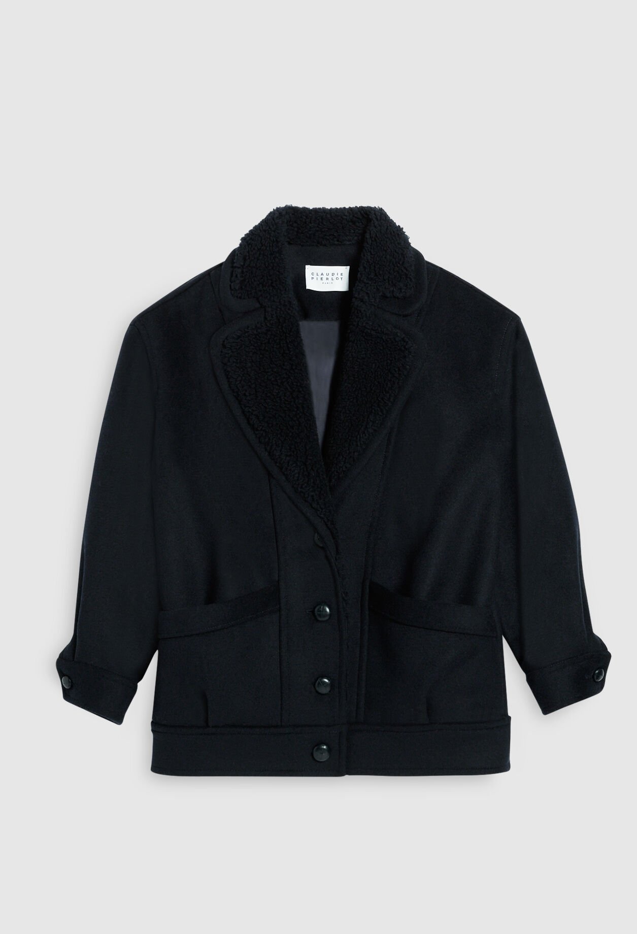 Short wool coat