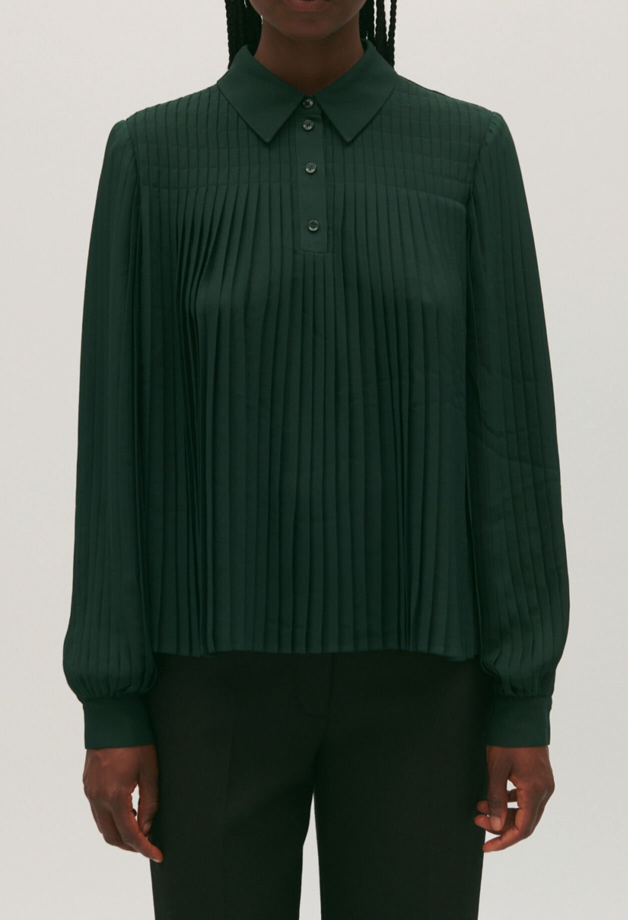 Pleated blouse
