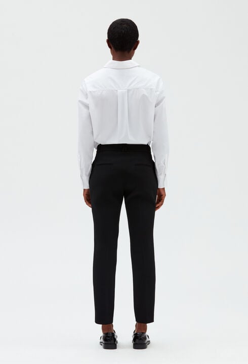 Plain coloured tailored trousers
