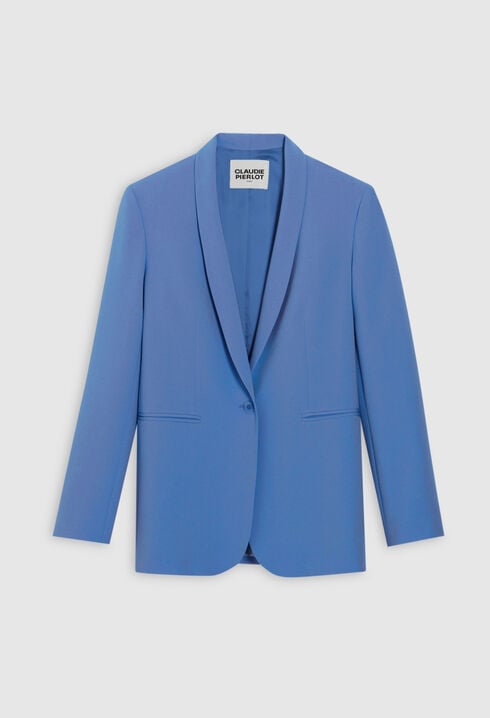 Sky-blue suit jacket