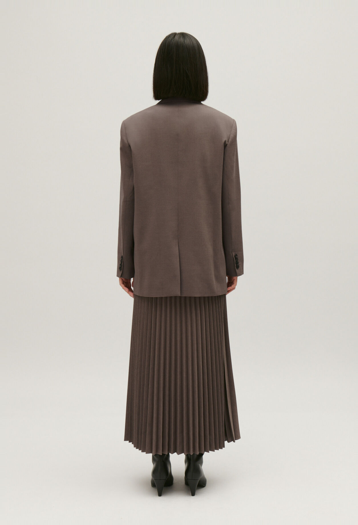 Mocha brown suit jacket