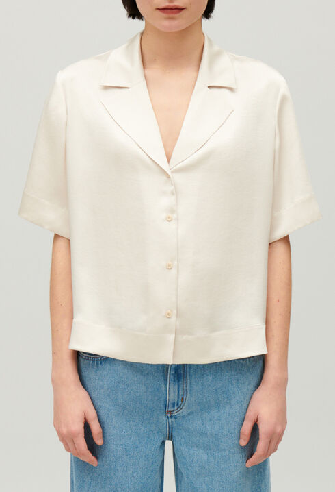 Floaty short-sleeved shirt