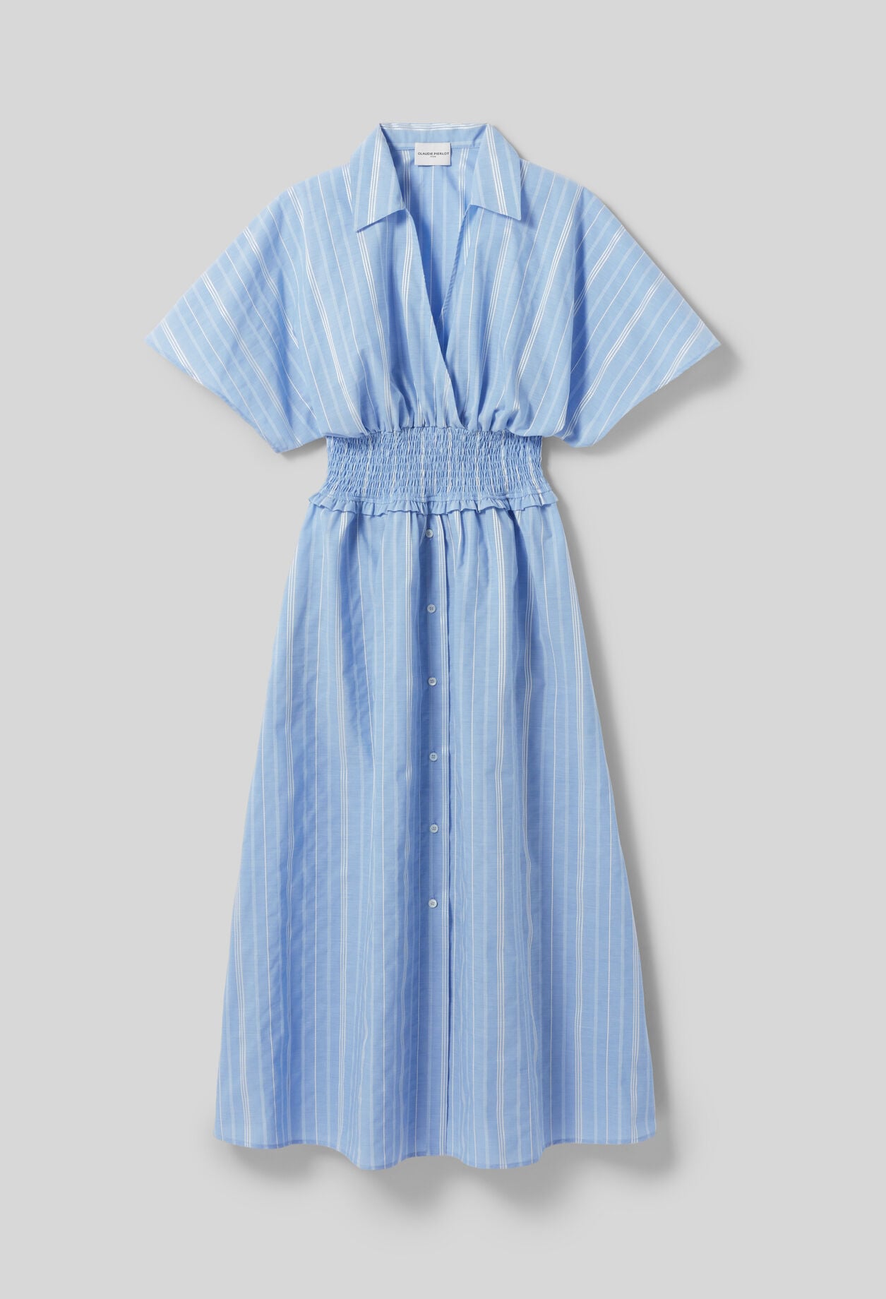 Striped wrap dress