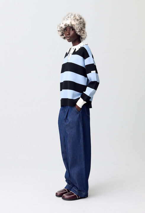 Striped Polo Jumper
