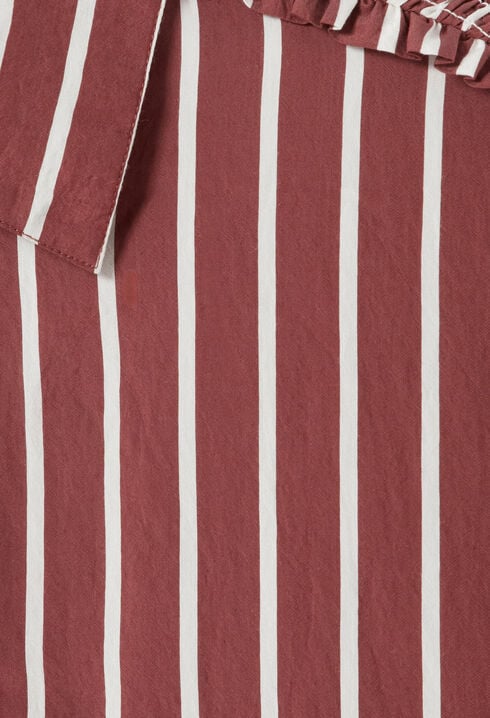 Oversized striped shirt
