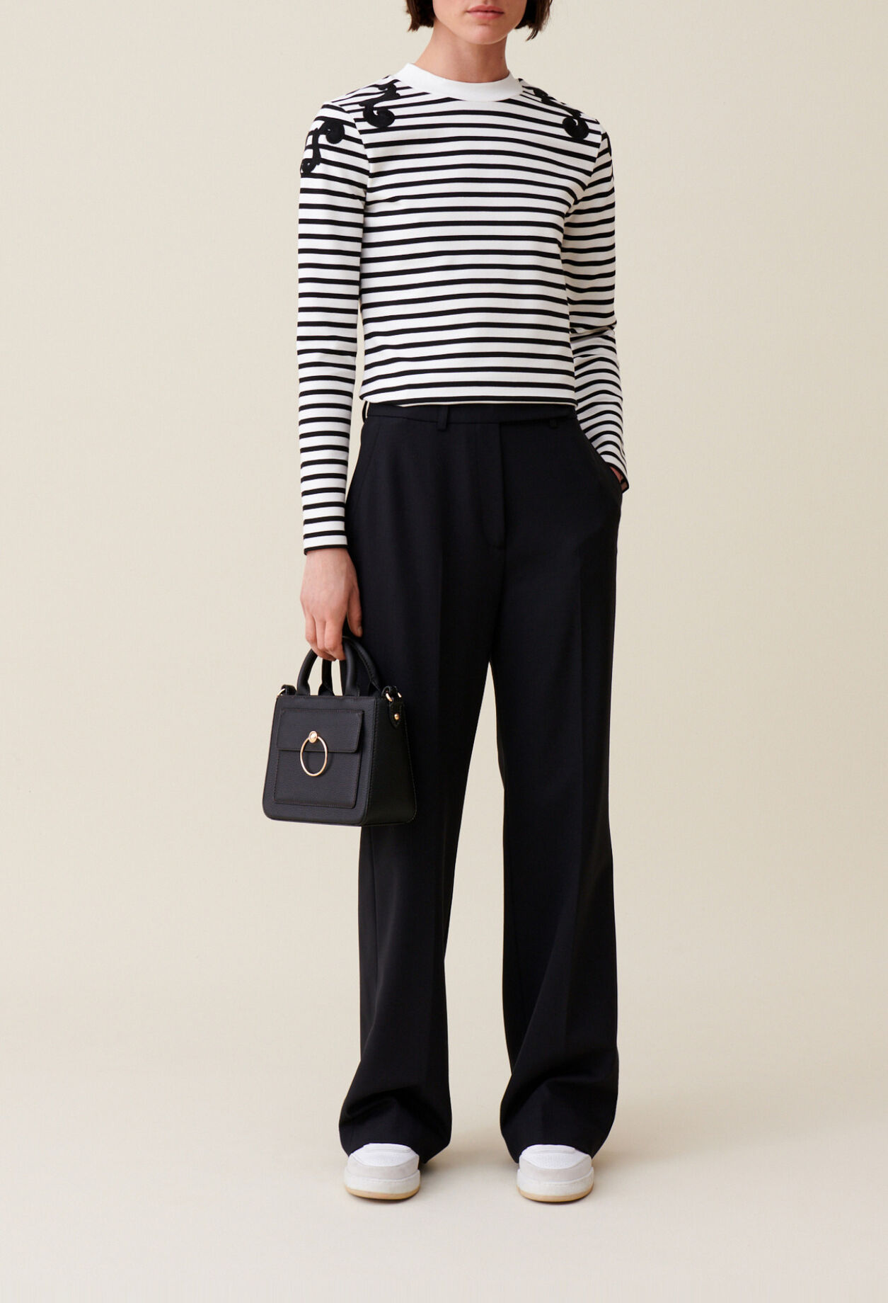 Ecru long sleeved top