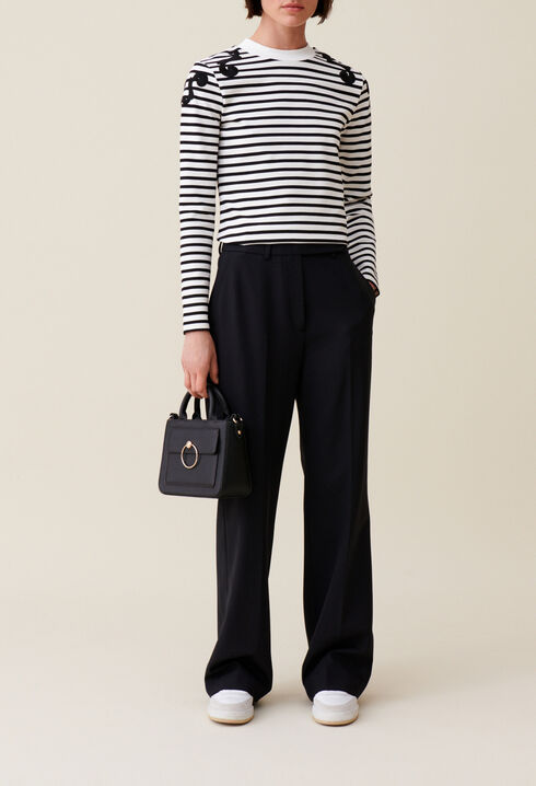 Ecru long sleeved top