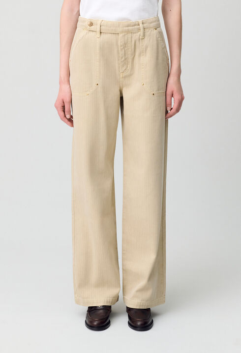 Straight Leg Denim Jeans