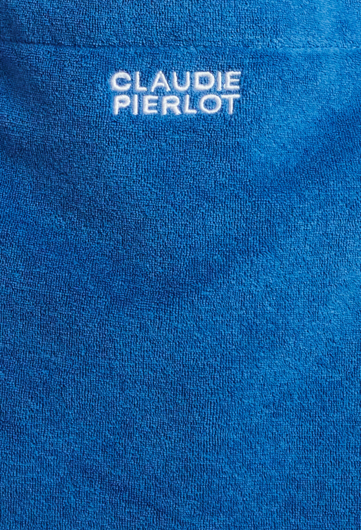 Blue terry tote bag