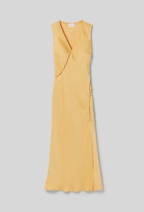 Flowy satin dress