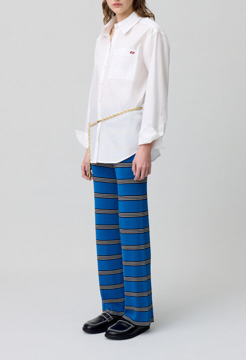 Slim-Fit Fine Knit Trousers