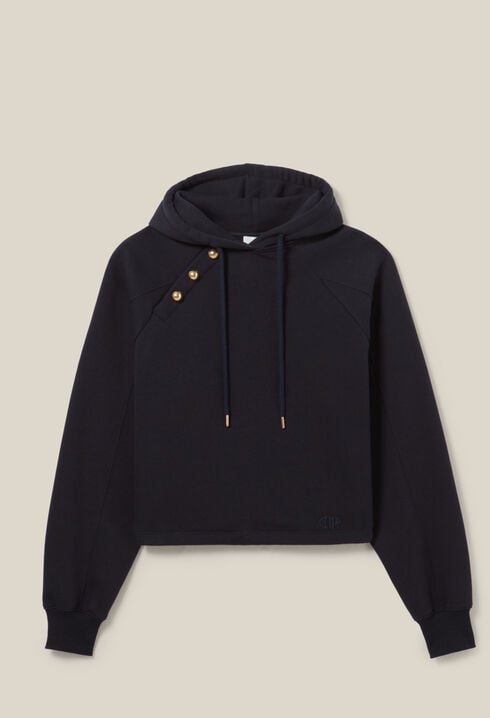 Navy hooded sweatshirt