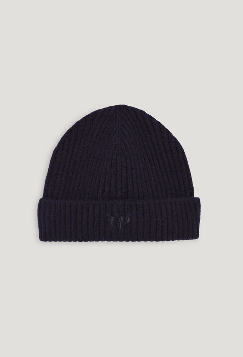 Navy blue cashmere hat