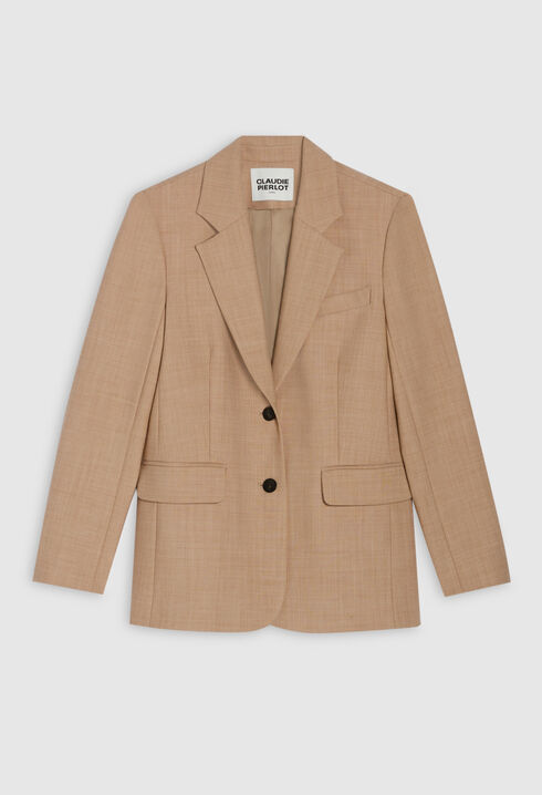 Beige suit jacket