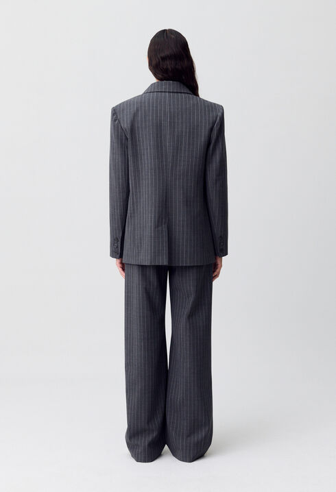 Striped tailored jacket
