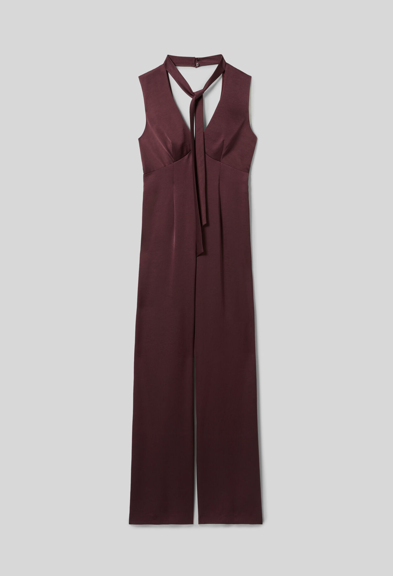 Fluid satin jumpsuit