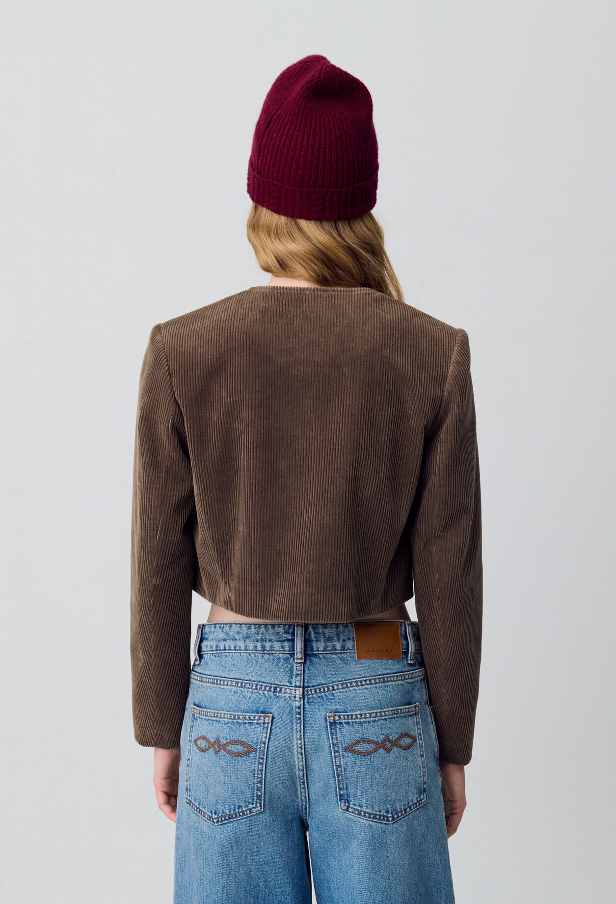 Short Velvet Boxy Jacket Short Velvet Boxy Jacket