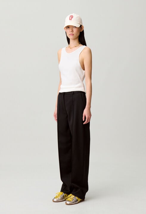Straight tailored trousers