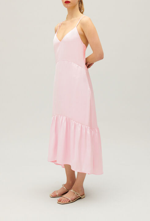 Satin midi dress