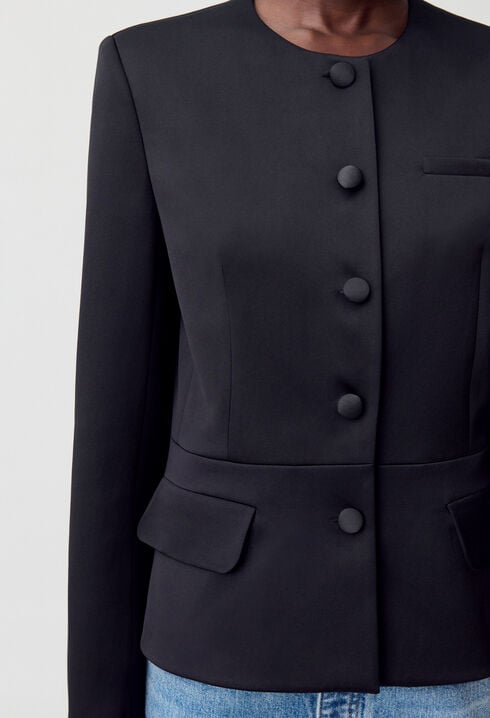 Fitted Satin Jacket