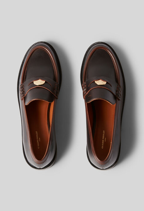Chocolate Leather Loafers
