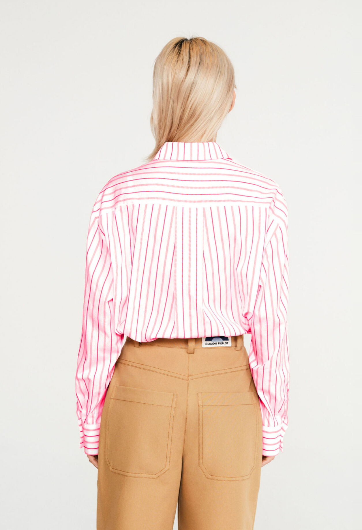Oversized striped shirt