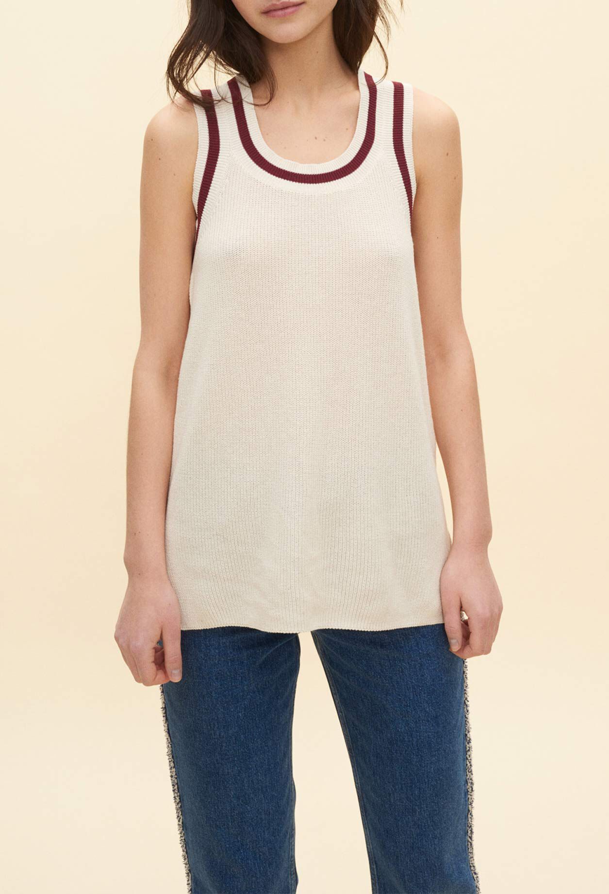Knitted vest top