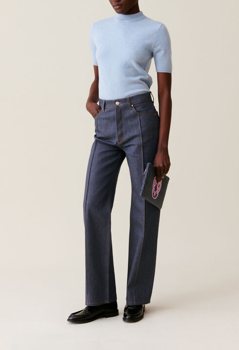 Claude high-waist straight jeans
