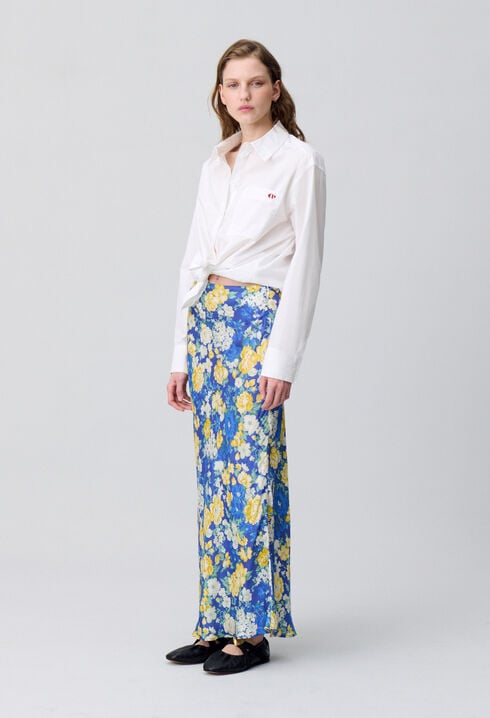 Floral Midi Skirt