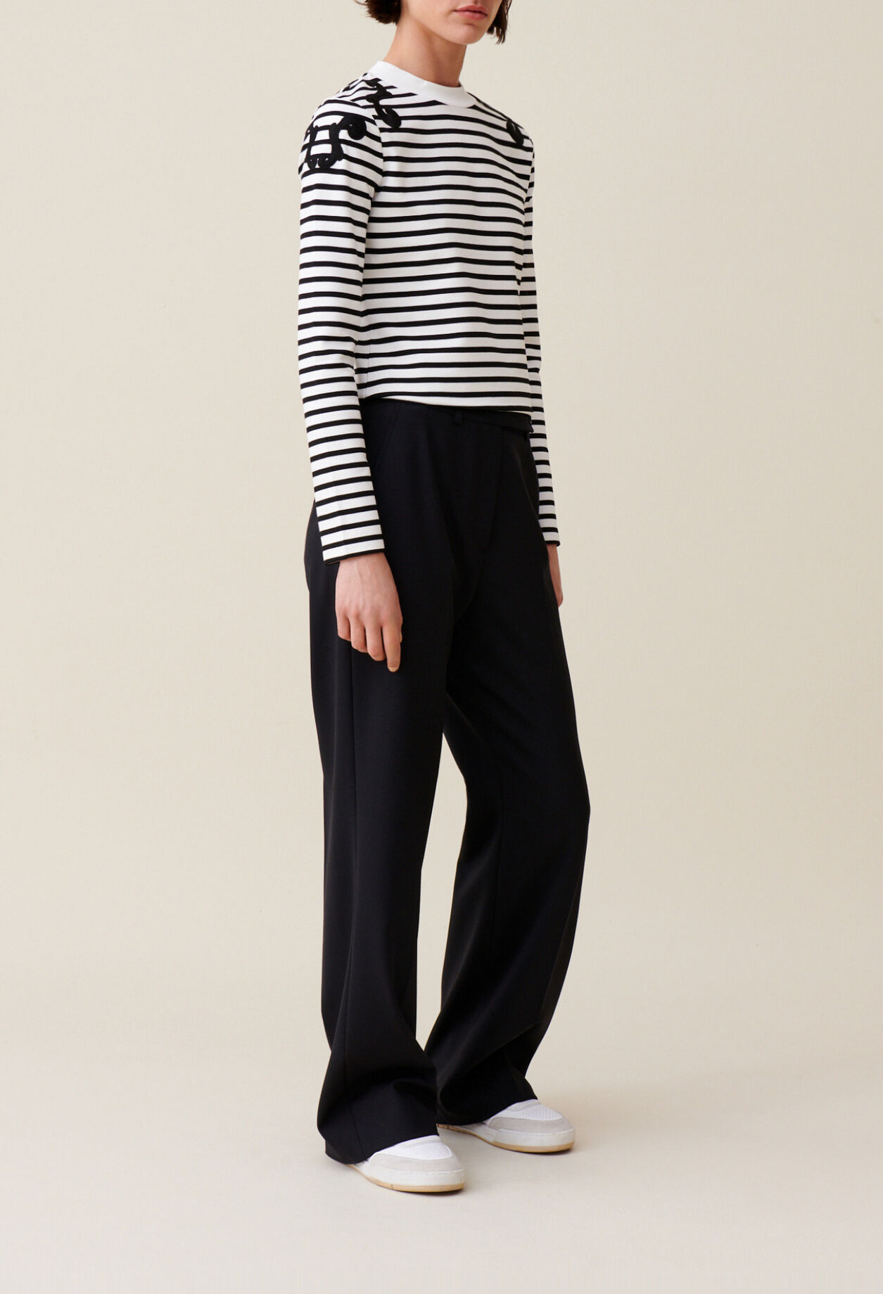 Ecru long sleeved top