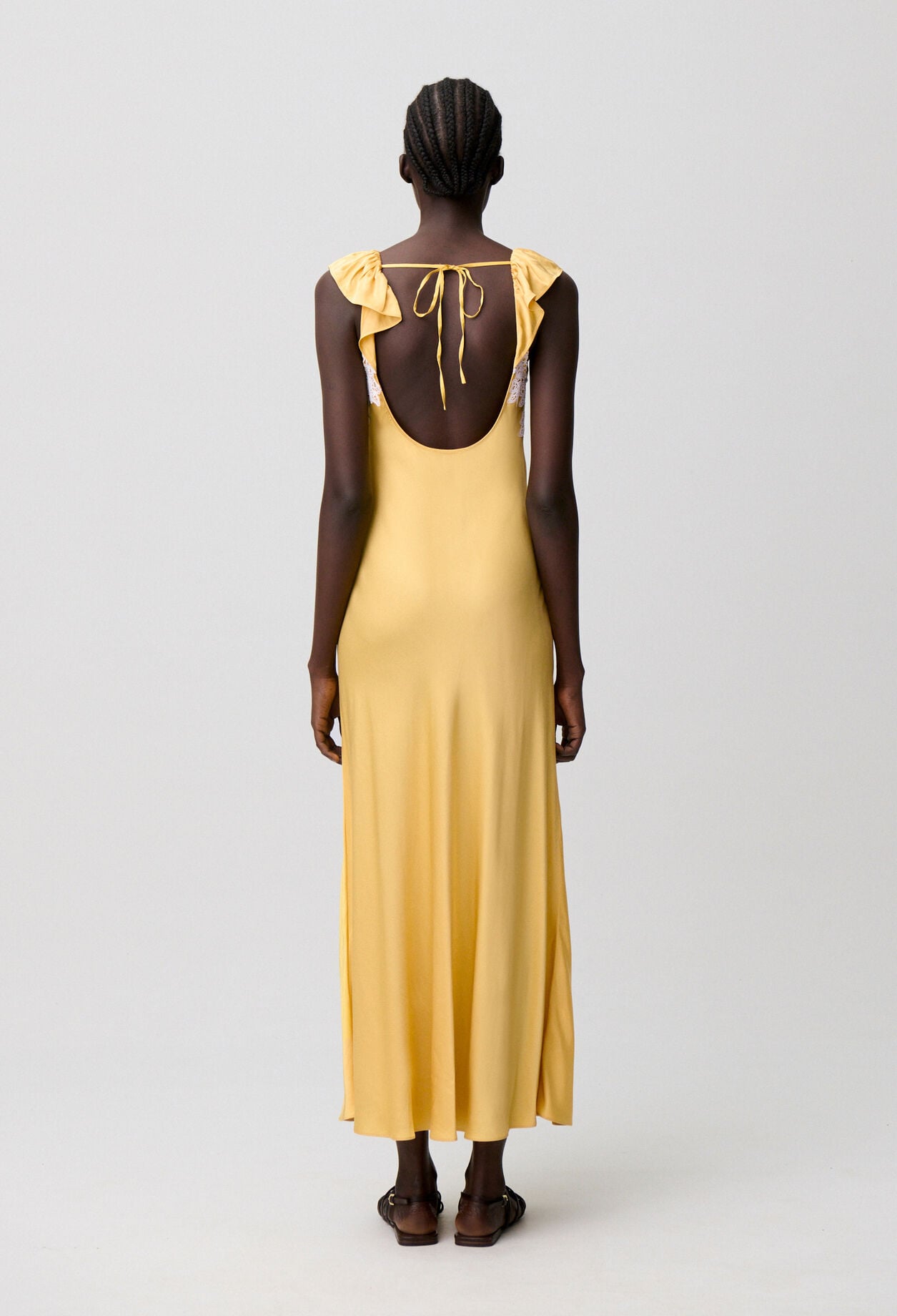 Satin lace dress