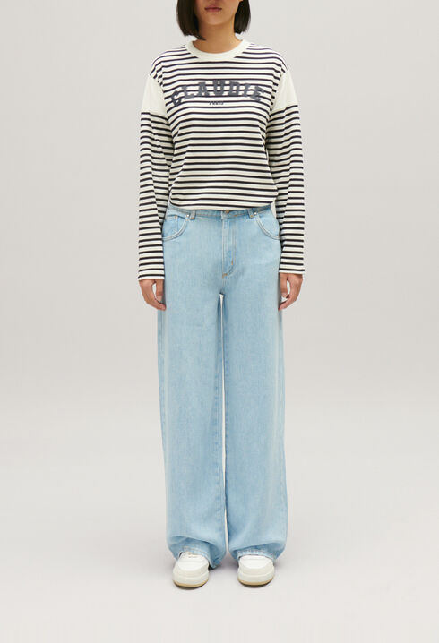 Two-tone Claudie T-shirt 