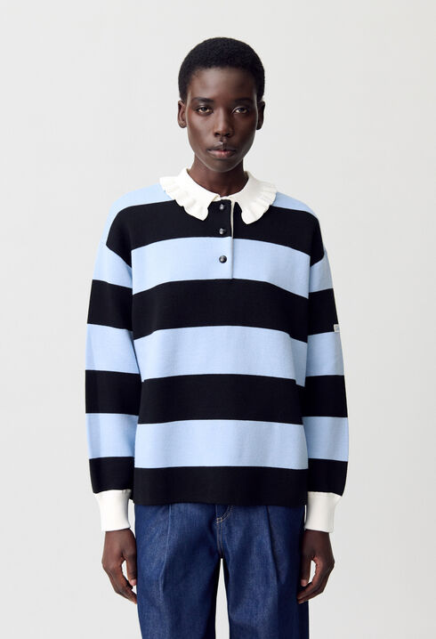 Striped Polo Jumper