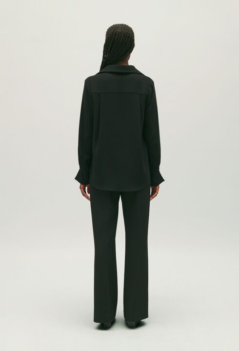 Black floaty blouse 