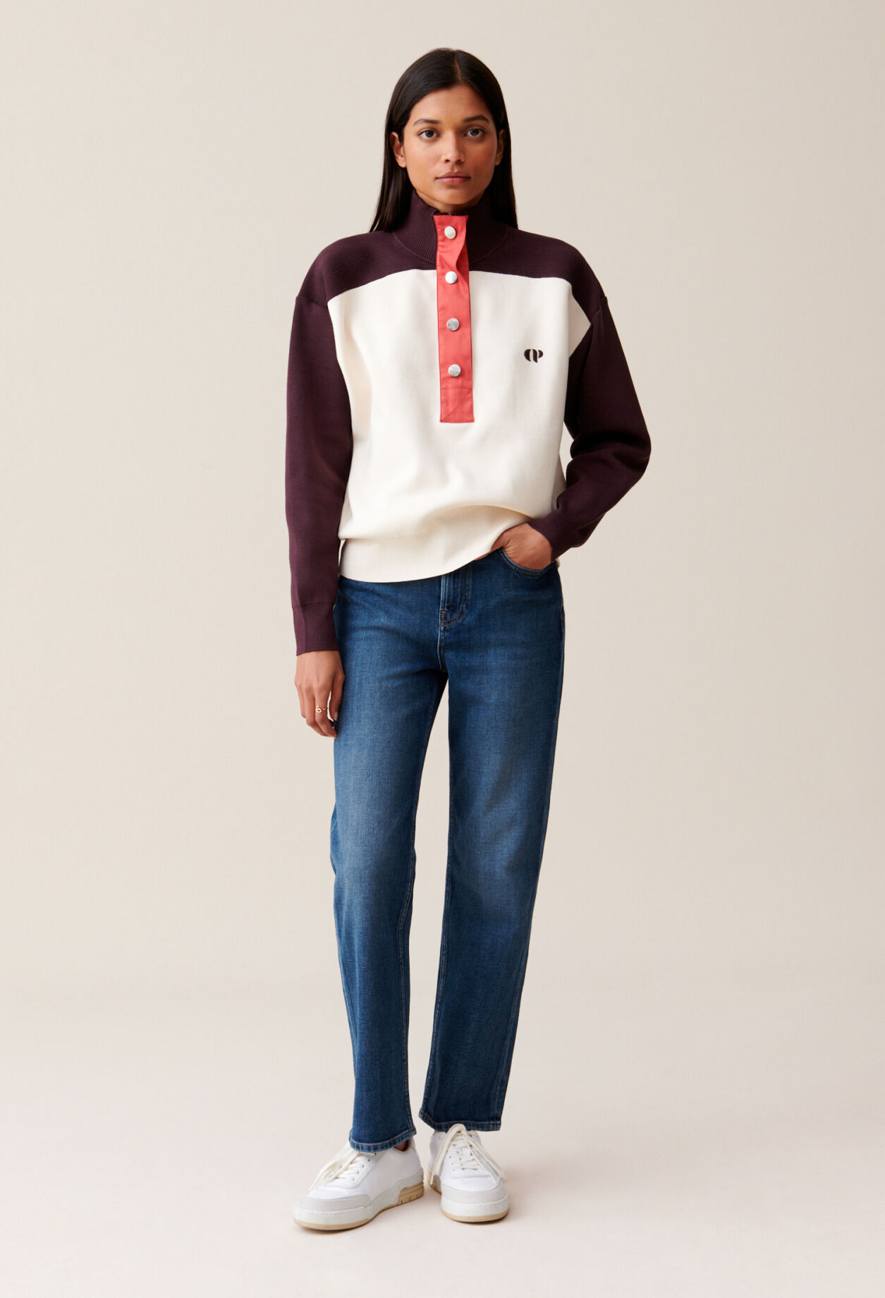 Minimum Sweatshirt Stand Up Collar for women Claudie Pierlot