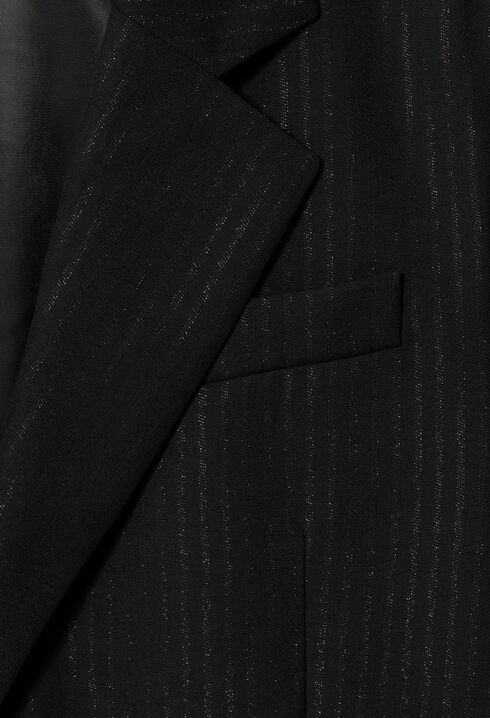 Sparkling striped straight jacket