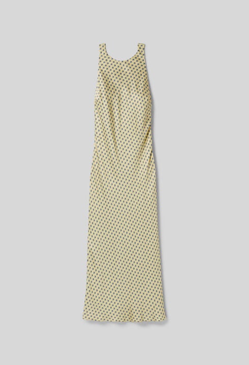 Long satin dress
