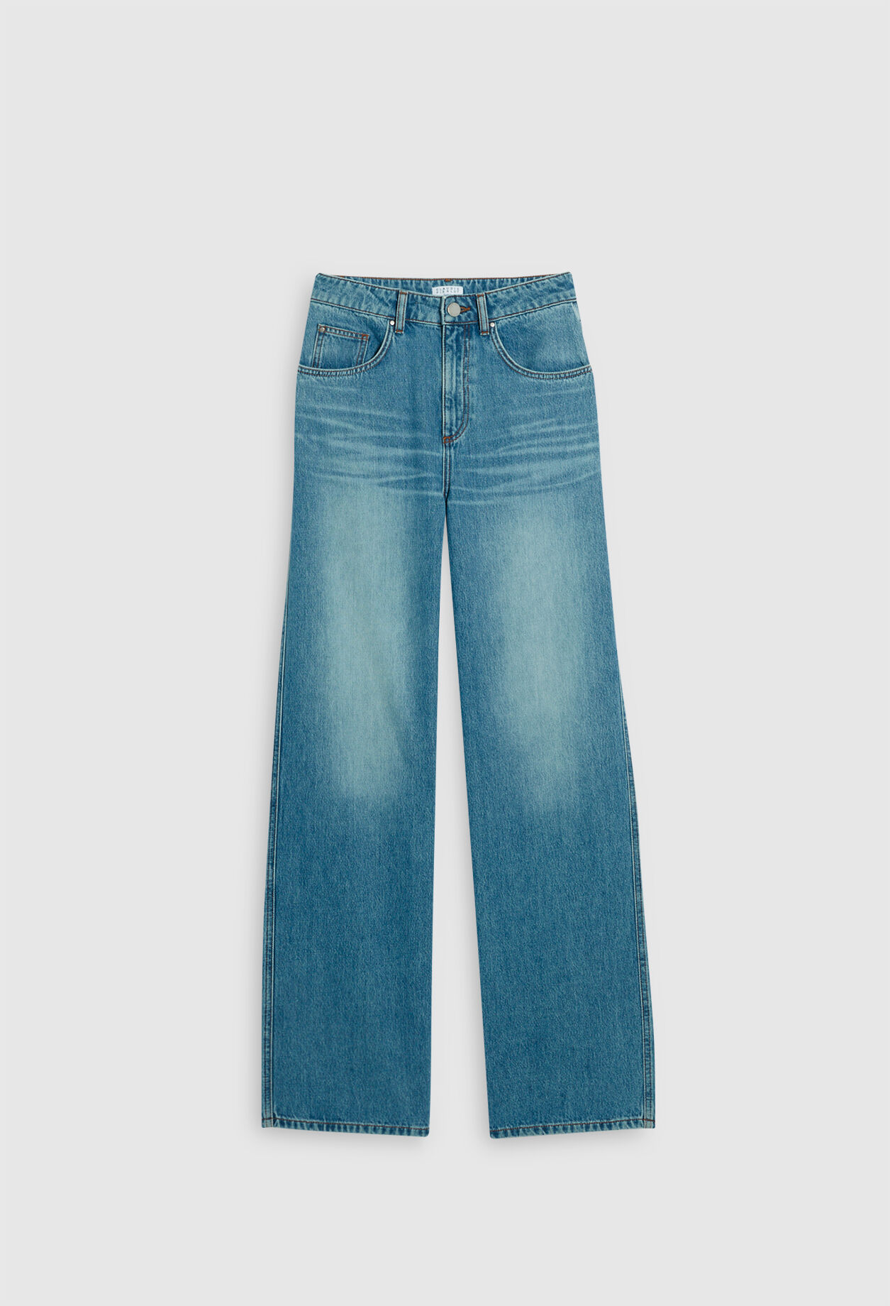 Washed out jeans made of organic cotton
