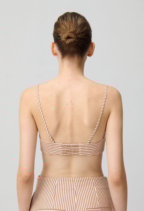 Striped Bandeau Top