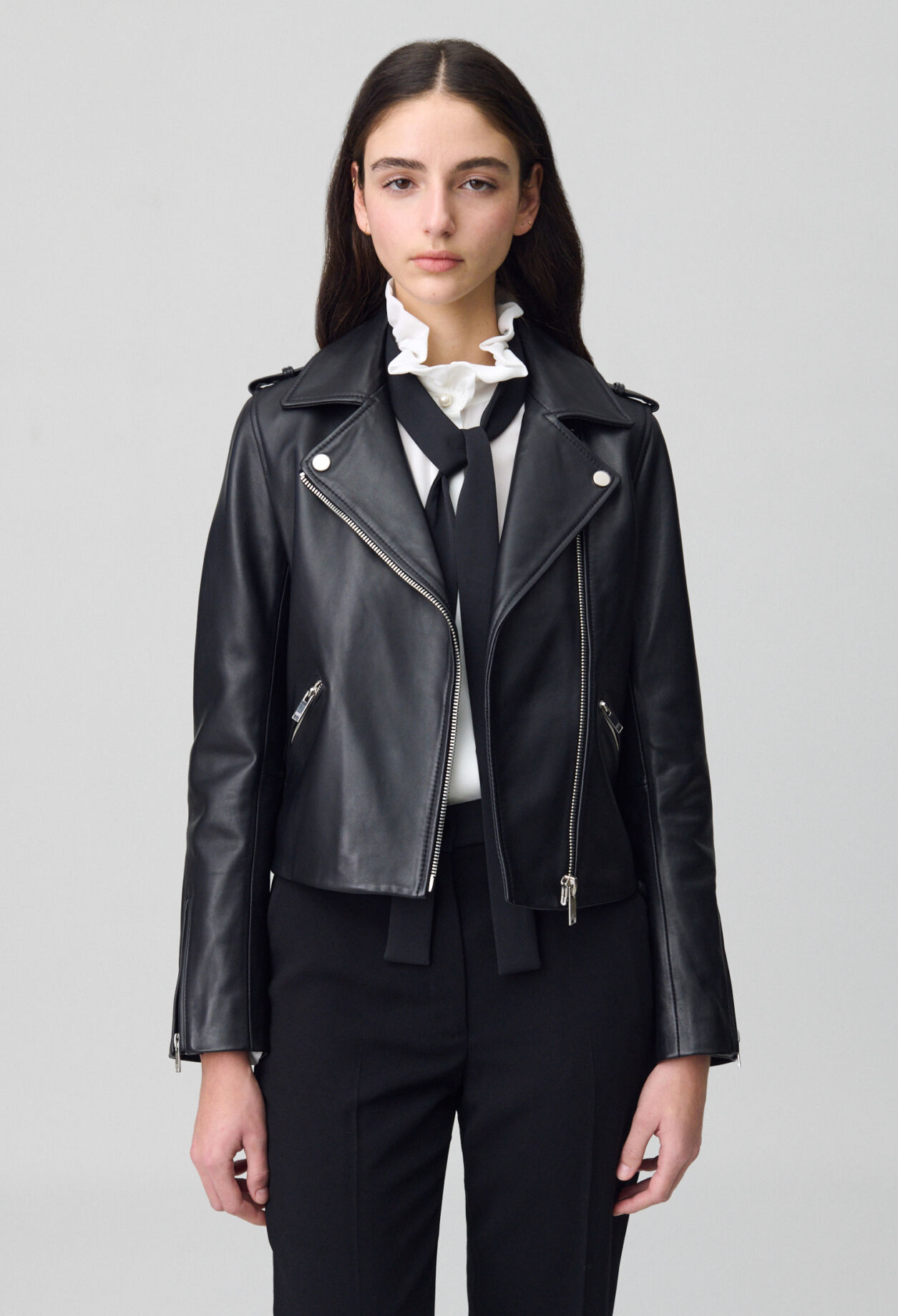 Smooth leather jacket 