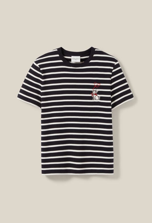 Sailor T-shirt Jean Toto embroidery