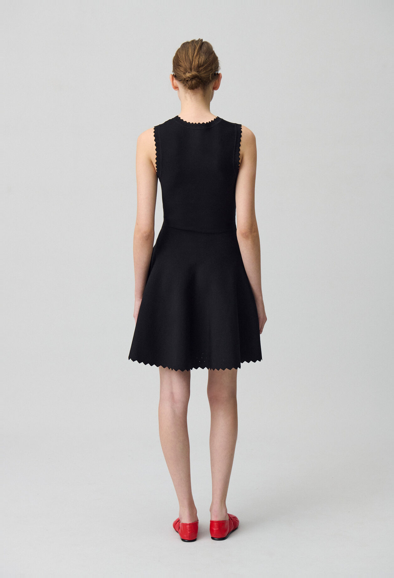 Skater Dress in Fine Knit Fabric