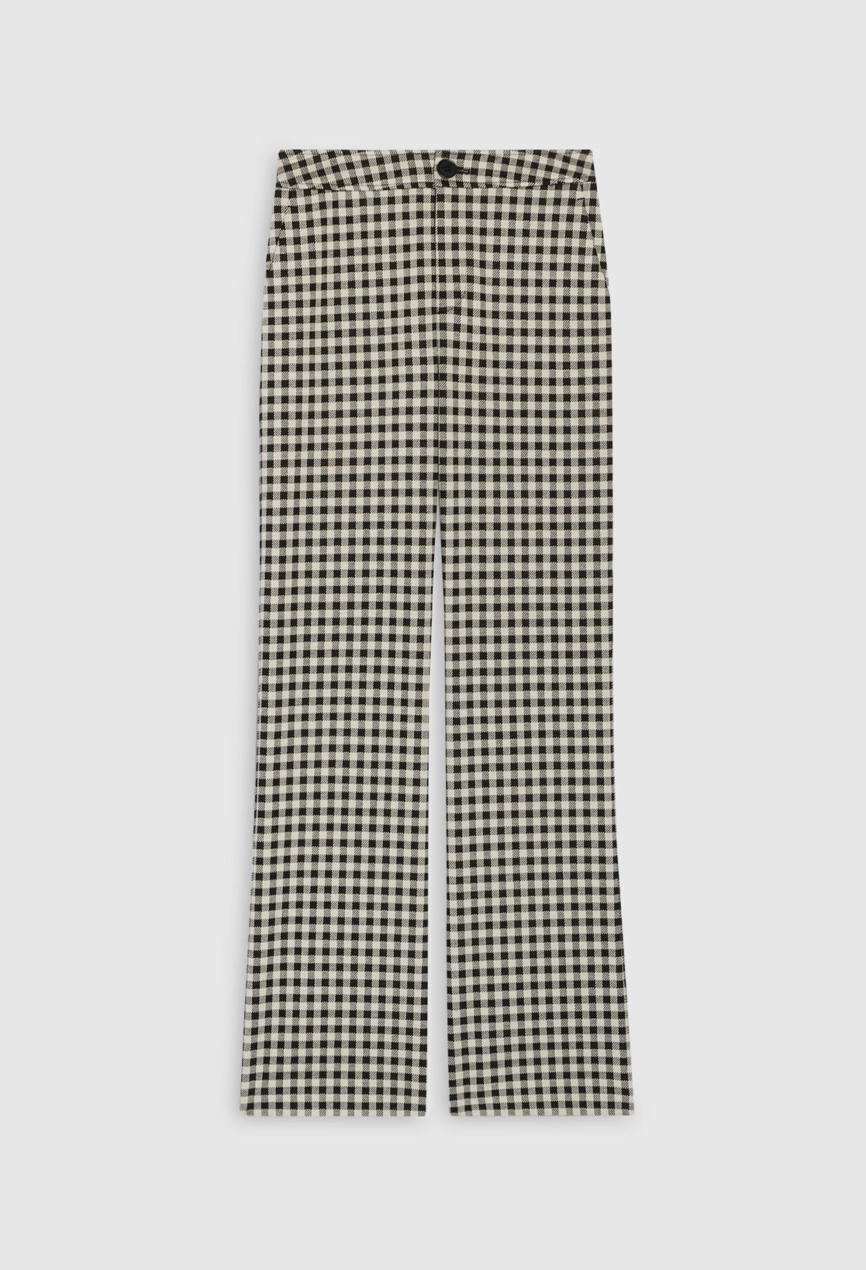 Two-tone checked trousers