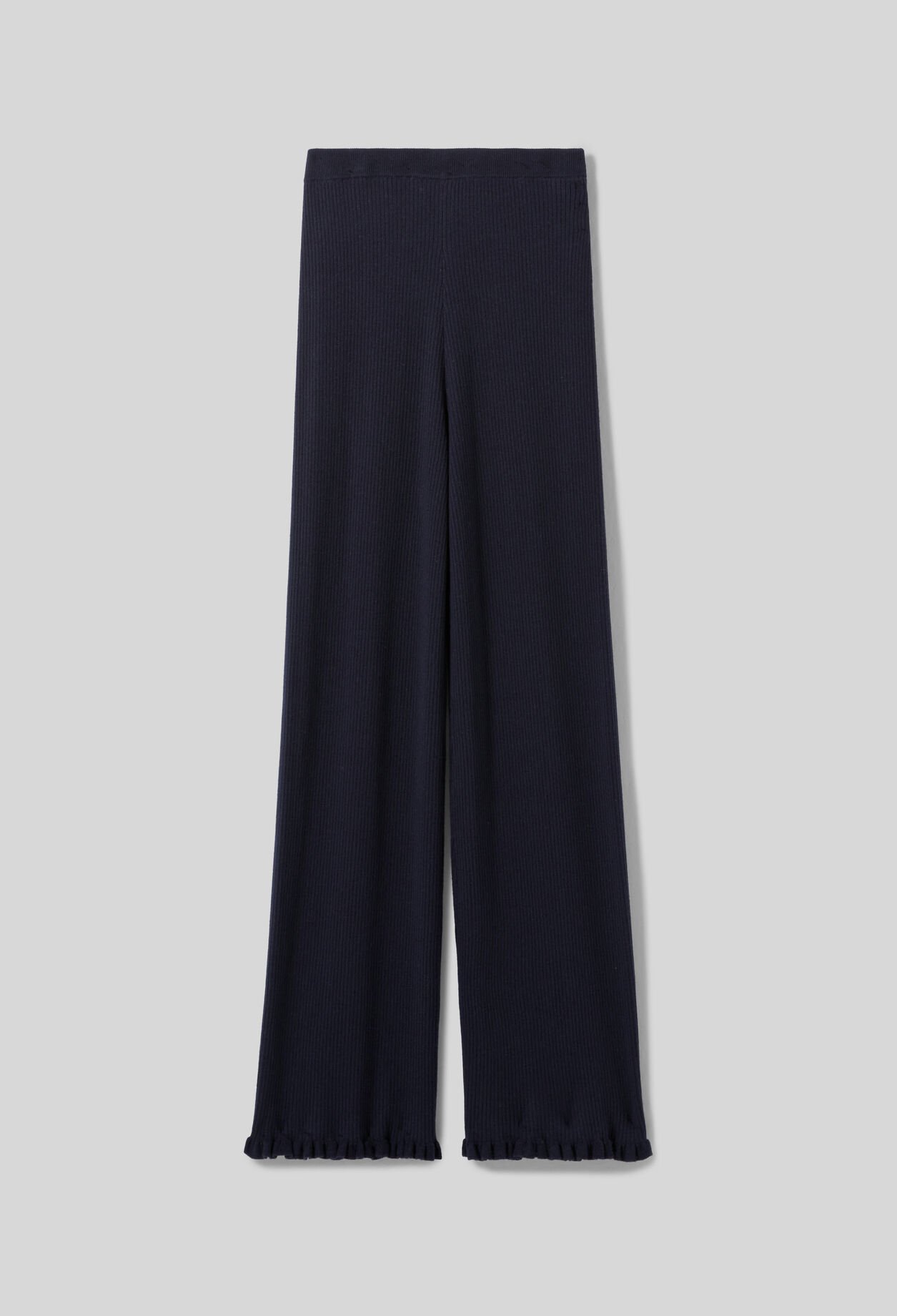 Flared Knit Trousers