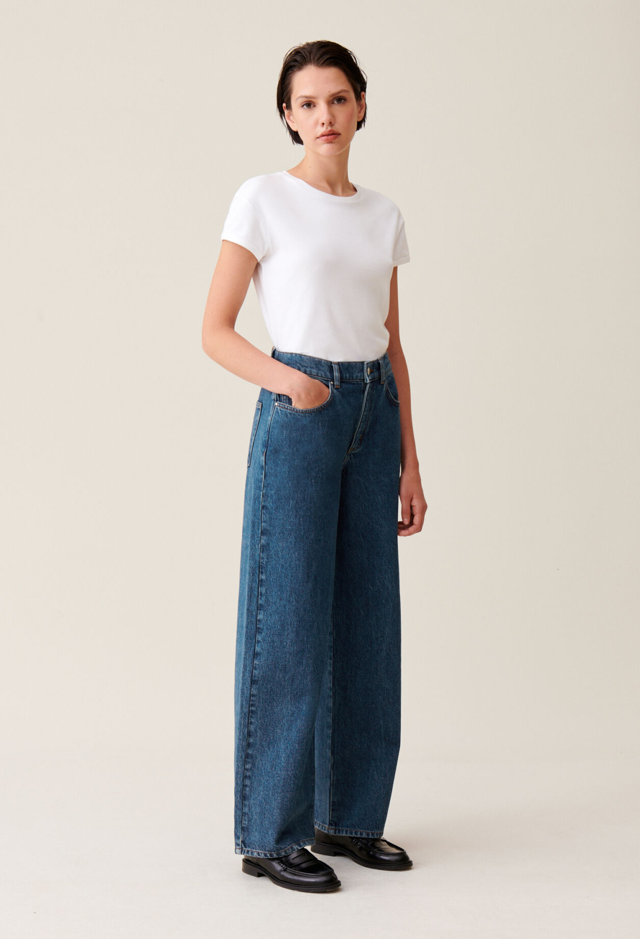 Michel jeans in dark baggy denim for women Claudie Pierlot