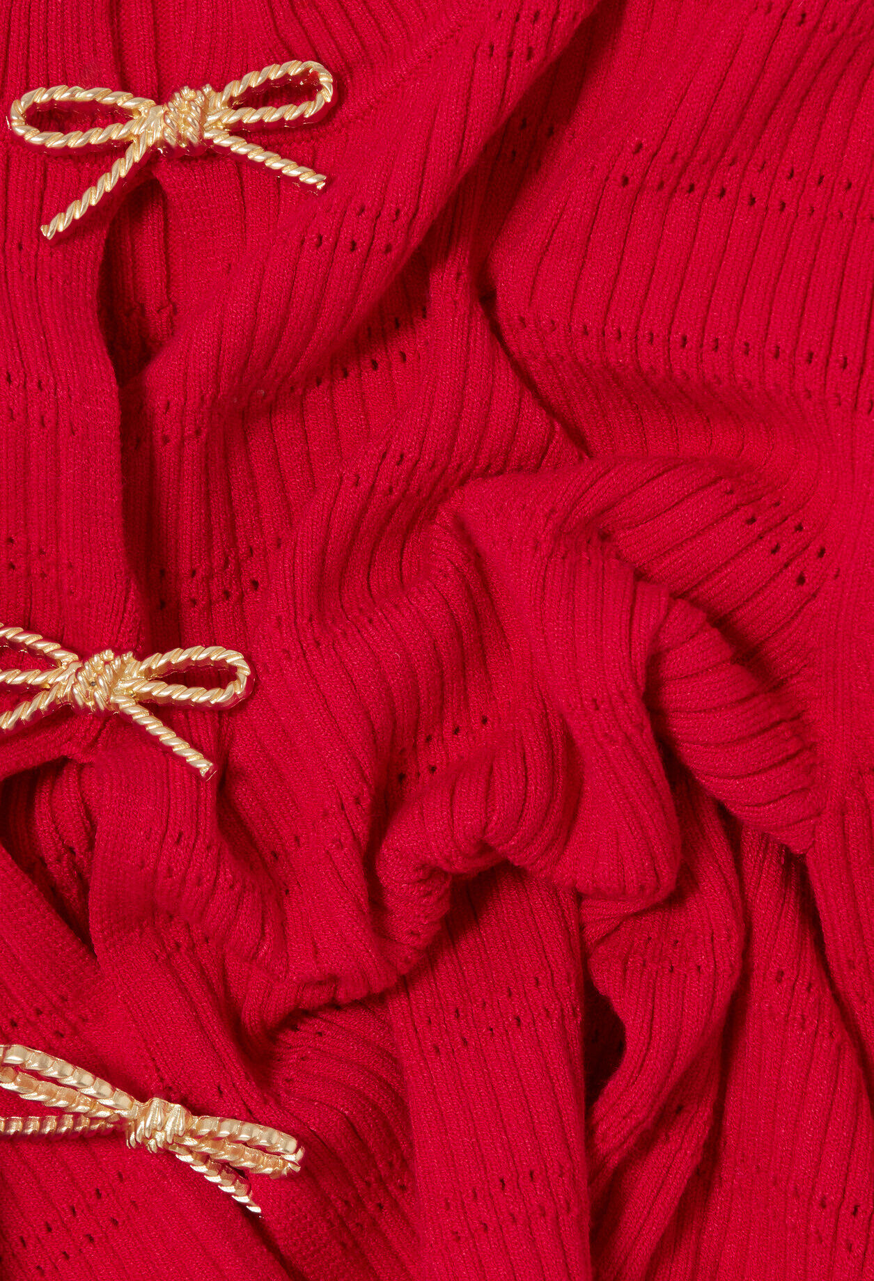 Knit Jumper with Bow Details
