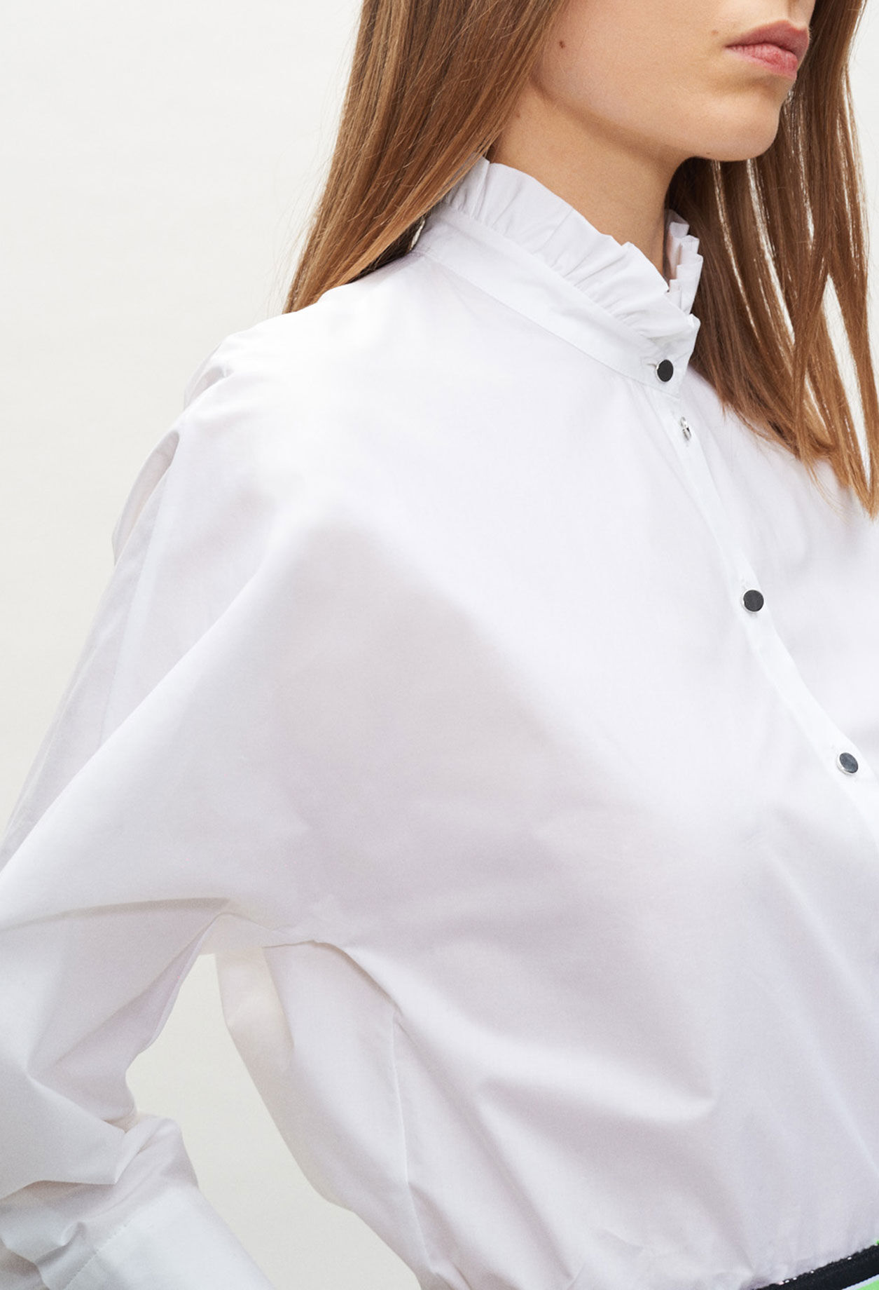White pussy bow shirt